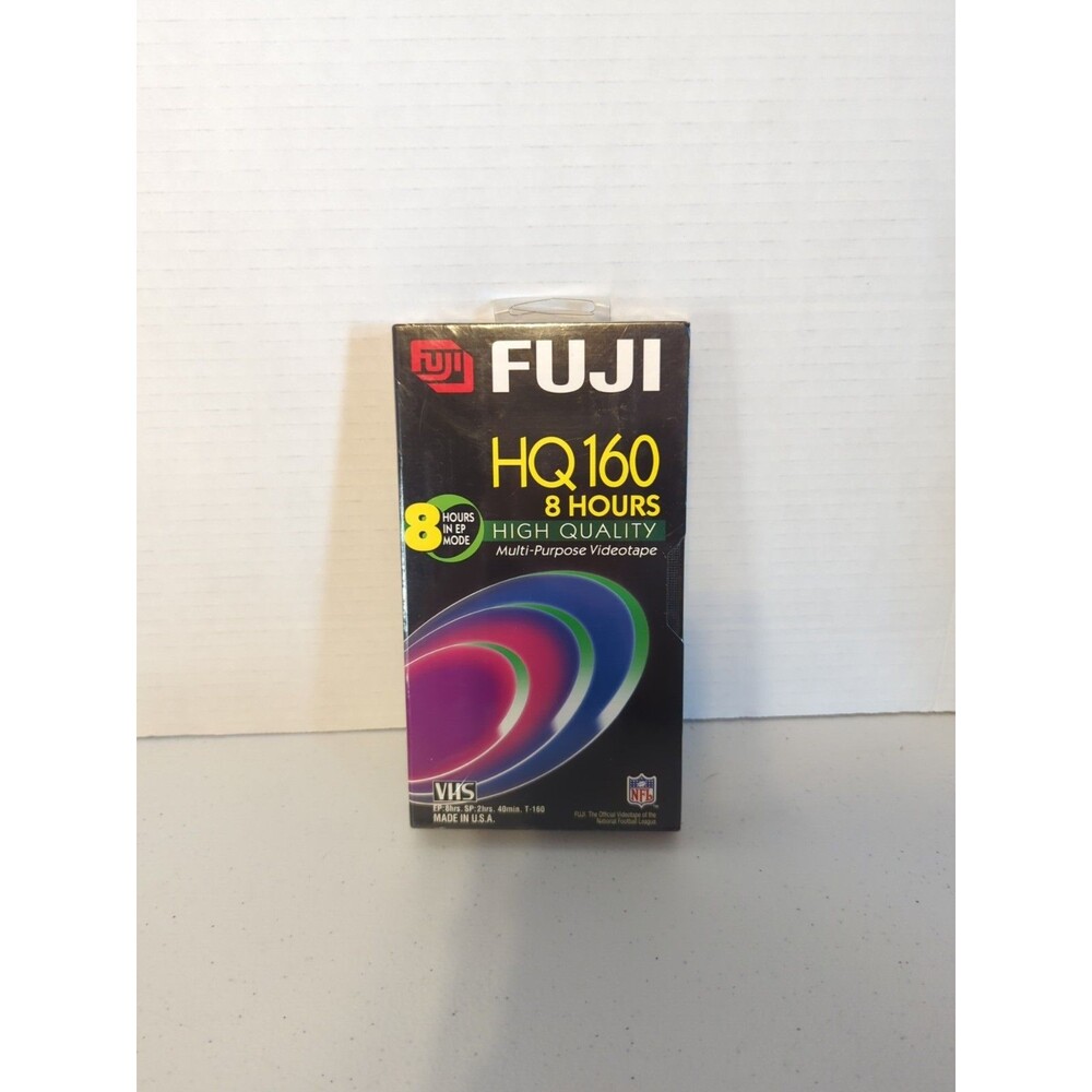 SEALED 8hr FujiFilm HQ-160 Blank VHS High Quality Video Cassette Tape